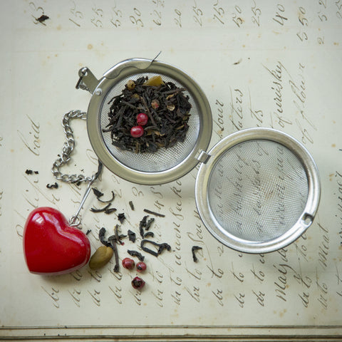 Teaball with Heart Charm
