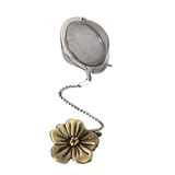Teaball with Bronzed Charm - Flower + Teapot