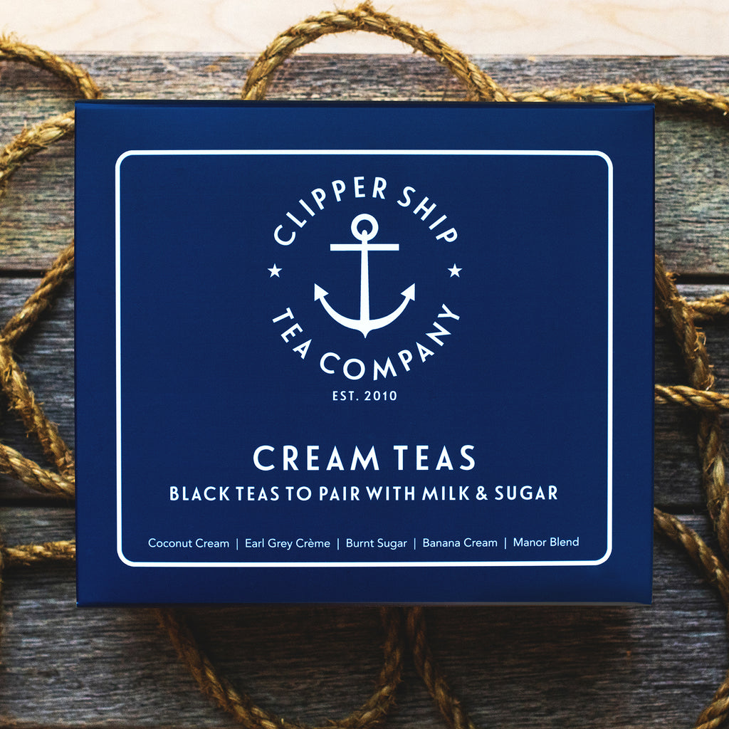 Cream Tea Box Clipper Ship Tea Company