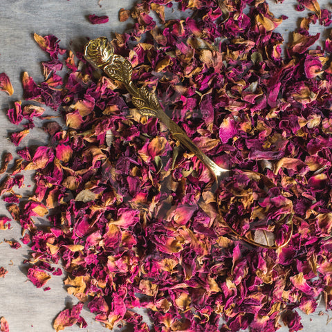 Rose Petals, Dried, Organic