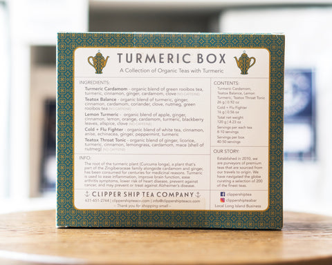 Turmeric Box – Clipper Ship Tea Company